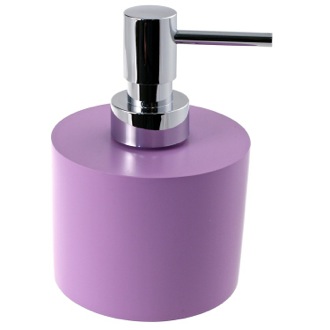 Soap Dispenser Soap Dispenser, Lilac, Round and Wide, Resin Gedy YU81-79